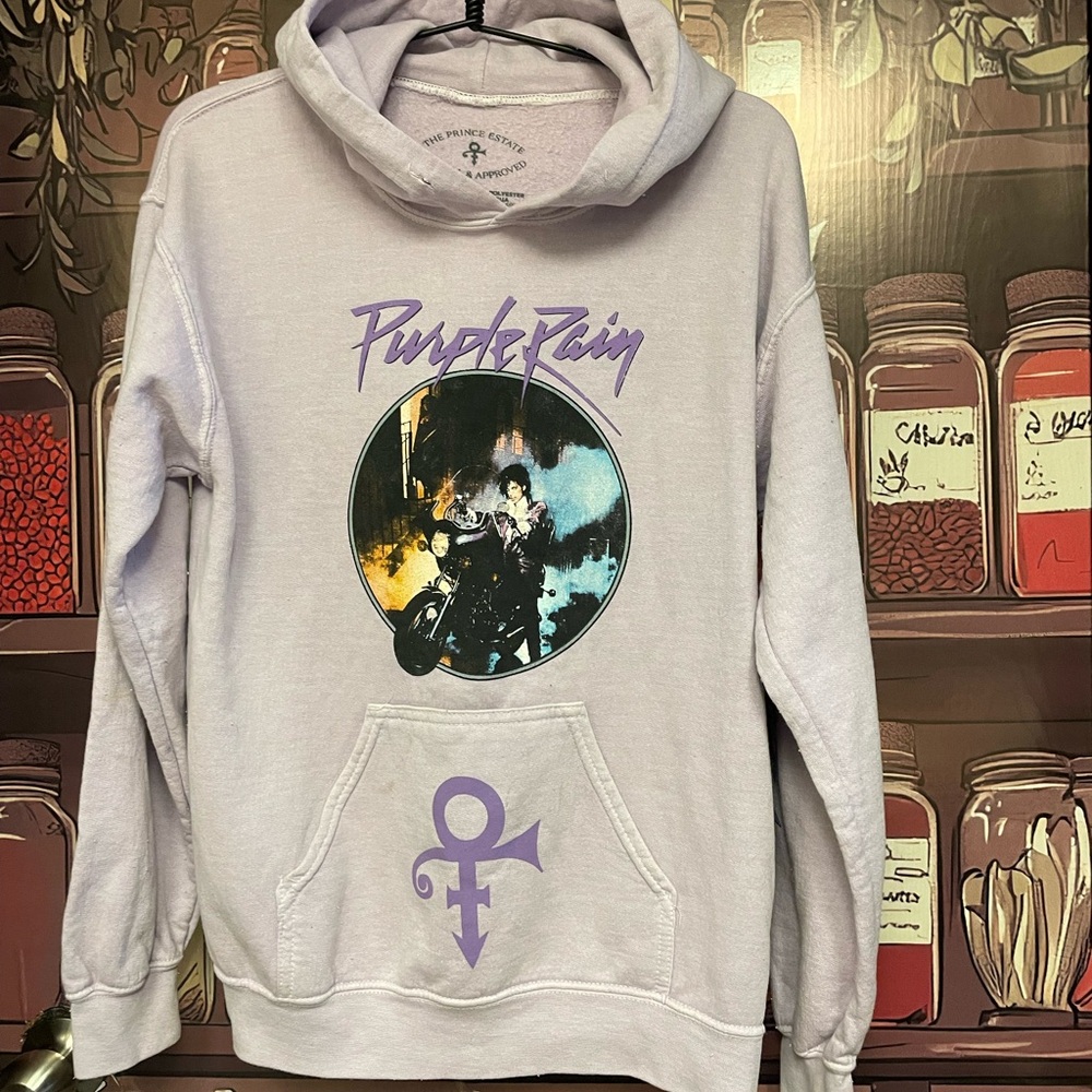 Purple Graphic Hoodie
